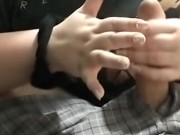 College lesbian can't stop playing with my dick! 7/16