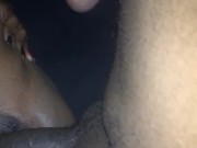 (Homemade Amateur) Redbone rubs BBC on clit cums before fuck 13/16