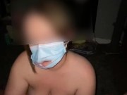 Step mom sucks stepsons cock and makes him cum on tits during covid 15/16
