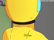 Yellow fucked hard with a huge Strapon - Among Us Lesbian Porn 2/16