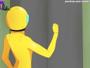 Yellow fucked hard with a huge Strapon - Among Us Lesbian Porn 3/16