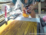 DIY Floating Table 7.2 - Painting Shelf 4k HD (music) HotHandyman 12/16