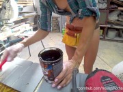 DIY Floating Table 7.2 - Painting Shelf 4k HD (music) HotHandyman 14/16