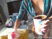 DIY Floating Table 7.2 - Painting Shelf 4k HD (music) HotHandyman 4/16