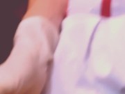 Sexy NURSE fucking his ass: I stretch his hole and peg him with my long STRAPON dildo! 9/16