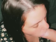 Step sister sucked my dick so good I cummed all over her mouth face and tits 5/16