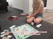 Naive best friend's wife gets fucked to pay debts in Monopoly. 1/16