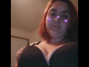 Big tit, little strip tease  4/16
