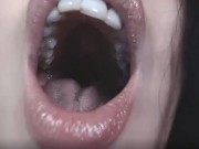Close up POV Cum on my pretty lips 16/16