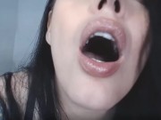 Close up POV Cum on my pretty lips 2/16