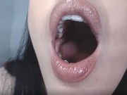 Close up POV Cum on my pretty lips 9/16