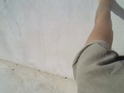 Public flasher in stockings sucks a stranger’s dick and gets caught fucking him - Dirty Dasha 15/16