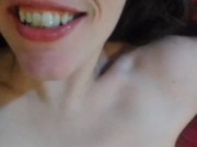 PinkMoonLust thinks she can SQUIRT GLITTER in her Mind! She Tastes her own Pussy Cum & Pours on Neck 11/16