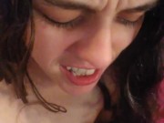 PinkMoonLust thinks she can SQUIRT GLITTER in her Mind! She Tastes her own Pussy Cum & Pours on Neck 5/16