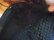 PinkMoonLust thinks she can SQUIRT GLITTER in her Mind! She Tastes her own Pussy Cum & Pours on Neck 9/16