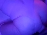 Sexy Snow Bunny rides her dildo 12/16