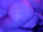 Sexy Snow Bunny rides her dildo 15/16