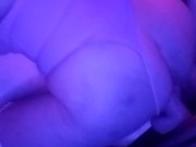 Sexy Snow Bunny rides her dildo 3/16