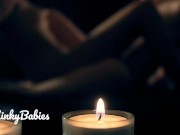 Beautiful & Romantic Date Night by Candle Light: Real Amateur Lesbian Tribbing & Pussy Licking- KB 9/16