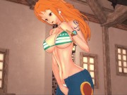 One Piece Hentai - Nami fingers her pussy in a pirate bar! Arrrrgh! 1/16
