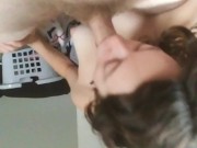 Beautiful Stepsis Sophie services brother playful morning blowjob! 5/16