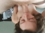 Beautiful Stepsis Sophie services brother playful morning blowjob! 7/16