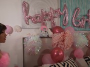 Innocent Birthday Teen Gets Leashed, Face Fucked and Fucked Rough by Older Man 1/16