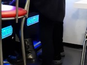 Public fuck in a casino while she plays slot machines. Cumshot on her sexy ass 1/16