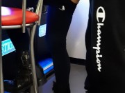 Public fuck in a casino while she plays slot machines. Cumshot on her sexy ass 5/16