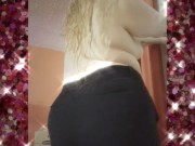 Getting used to staying by myself and living alone. Hanging out with my titties out. 5/16