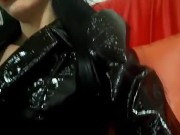 Pvc dress, boots overknee, strickt and seductive teaser for meeting Dominatrix Madam Dora Petrova 7/16