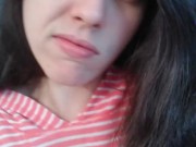 Loud Moaning Hairy Piss Slut PEES In Toliet SMELLS Stinky URINE, Uses Toilet Paper TP Wipe Wet Bush 1/16