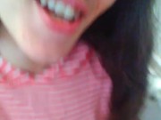 Loud Moaning Hairy Piss Slut PEES In Toliet SMELLS Stinky URINE, Uses Toilet Paper TP Wipe Wet Bush 3/16