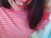 Loud Moaning Hairy Piss Slut PEES In Toliet SMELLS Stinky URINE, Uses Toilet Paper TP Wipe Wet Bush 4/16