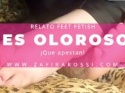 [FEET FETISH] RELATO ERÓTICO JOI STYLE | PIES OLOROSOS QUE APESTAN | PEDIDO PERSONALIZADO DE FAN ♥ 4/16