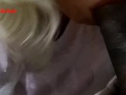 Mouth Fucked of a Beach Slut Very Deep by a Big Black Cock 12/16