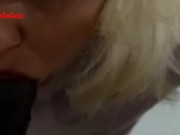 Mouth Fucked of a Beach Slut Very Deep by a Big Black Cock 2/16