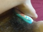 OnlyFan Tipped me to Fuck My Hairy Pussy Gspot LIVE Made in China HAIR BRUSH so I made a Video Too 15/16