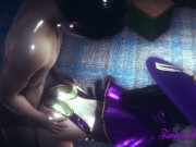 Genshin Impact Hentai - Mona Hard Sex Under the rain 10/16