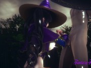 Genshin Impact Hentai - Mona Hard Sex Under the rain 2/16