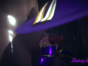 Genshin Impact Hentai - Mona Hard Sex Under the rain 5/16