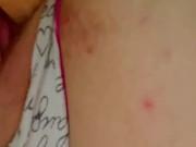 Pulling my panties to the side fucking my pussy with dildo. Want to watch? 10/16