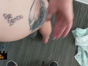 Public Quarantine Shopping Deepthroat Fuck - Canadian Blonde Green Eyes Almost Gets Caught 3 Times! 9/16