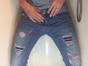 I caught my wife recording herself pissing in her pants with the fly unzippered for a fan request  1/16