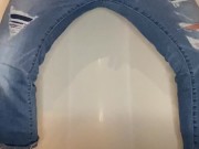 I caught my wife recording herself pissing in her pants with the fly unzippered for a fan request  11/16