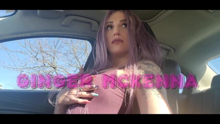 Horny as FUCK on Lunch Break | ALMOST CAUGHT PLAYING WITH CLIT IN CAR | Tight Shaved Pussy