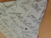 Curvy Milf with big natural tits pulls panties to side and fucks herself with dildo 6/16