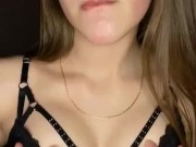 Drooling on my tits  16/16