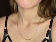 Drooling on my tits  4/16