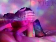 Light show sloppy deepthroat blowjob CUM IN MOUTH 10/16